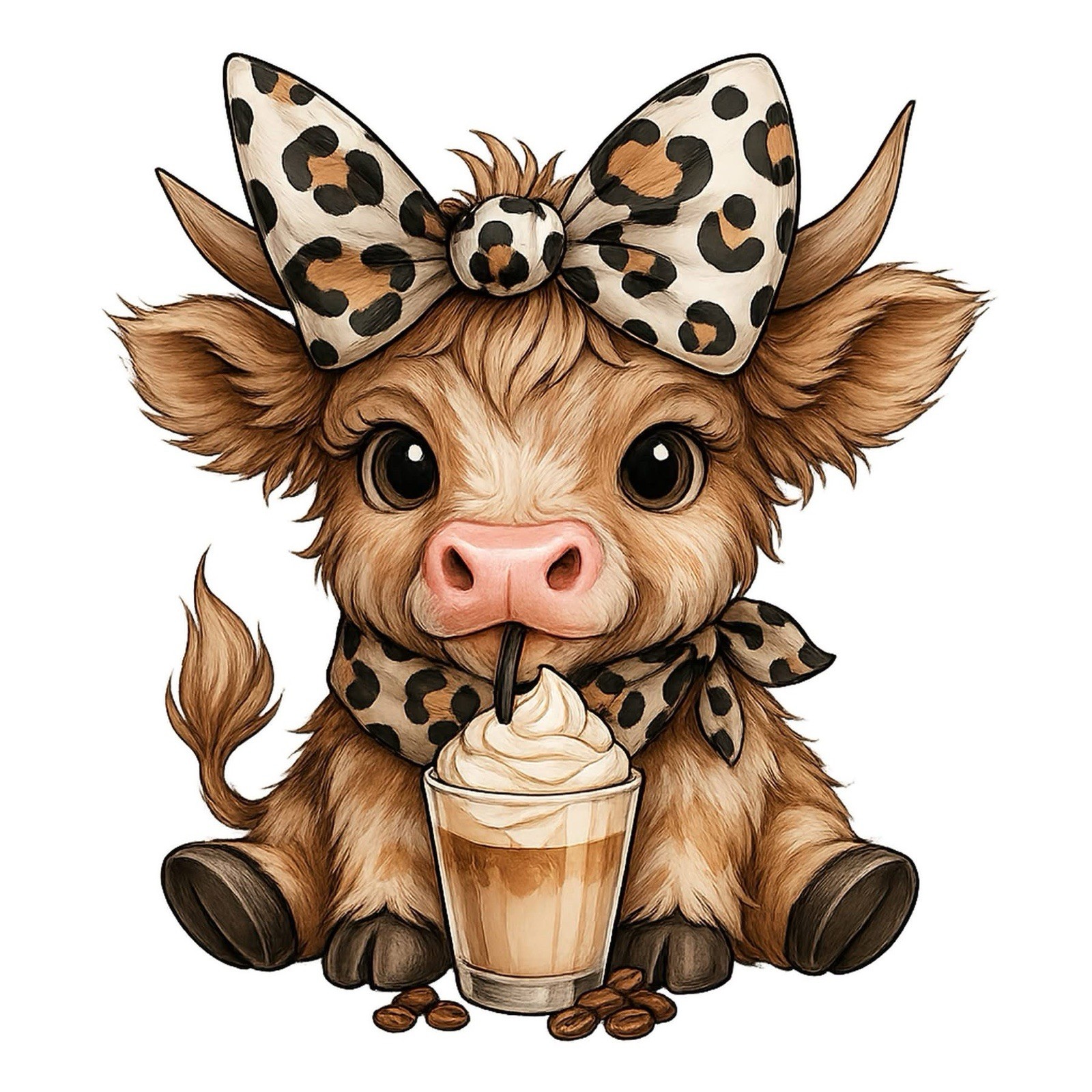 Highland Cow sublimation wraps for tumblers or mugs any design any size