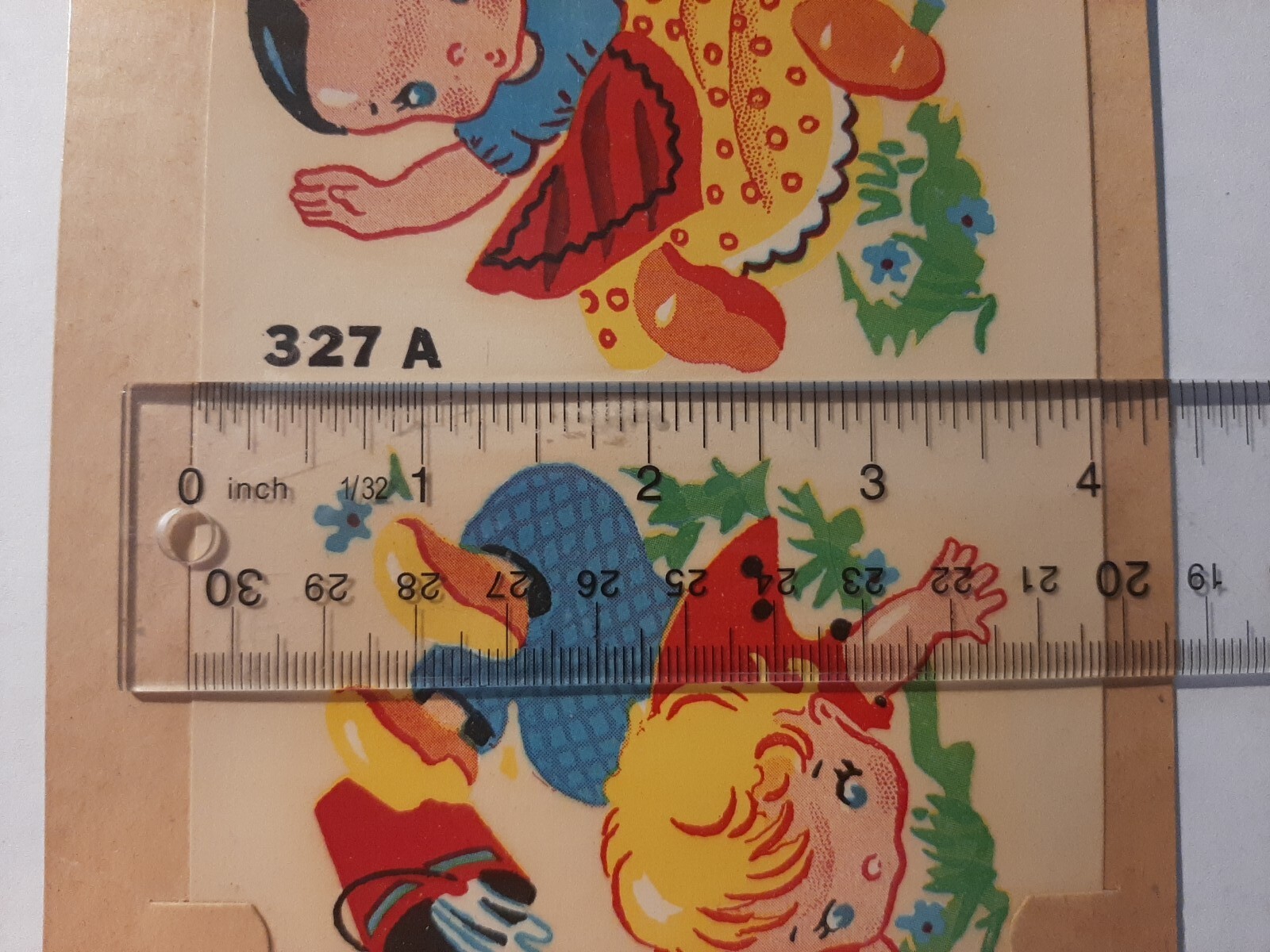 Vintage Duro Water Transfer DECAL, Nursery Rhyme Jack & Jill #327-A NOS