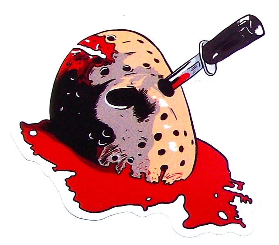 "Friday the 13th" Cut Sticker Decal Movie Horror Film JASON VORHEES