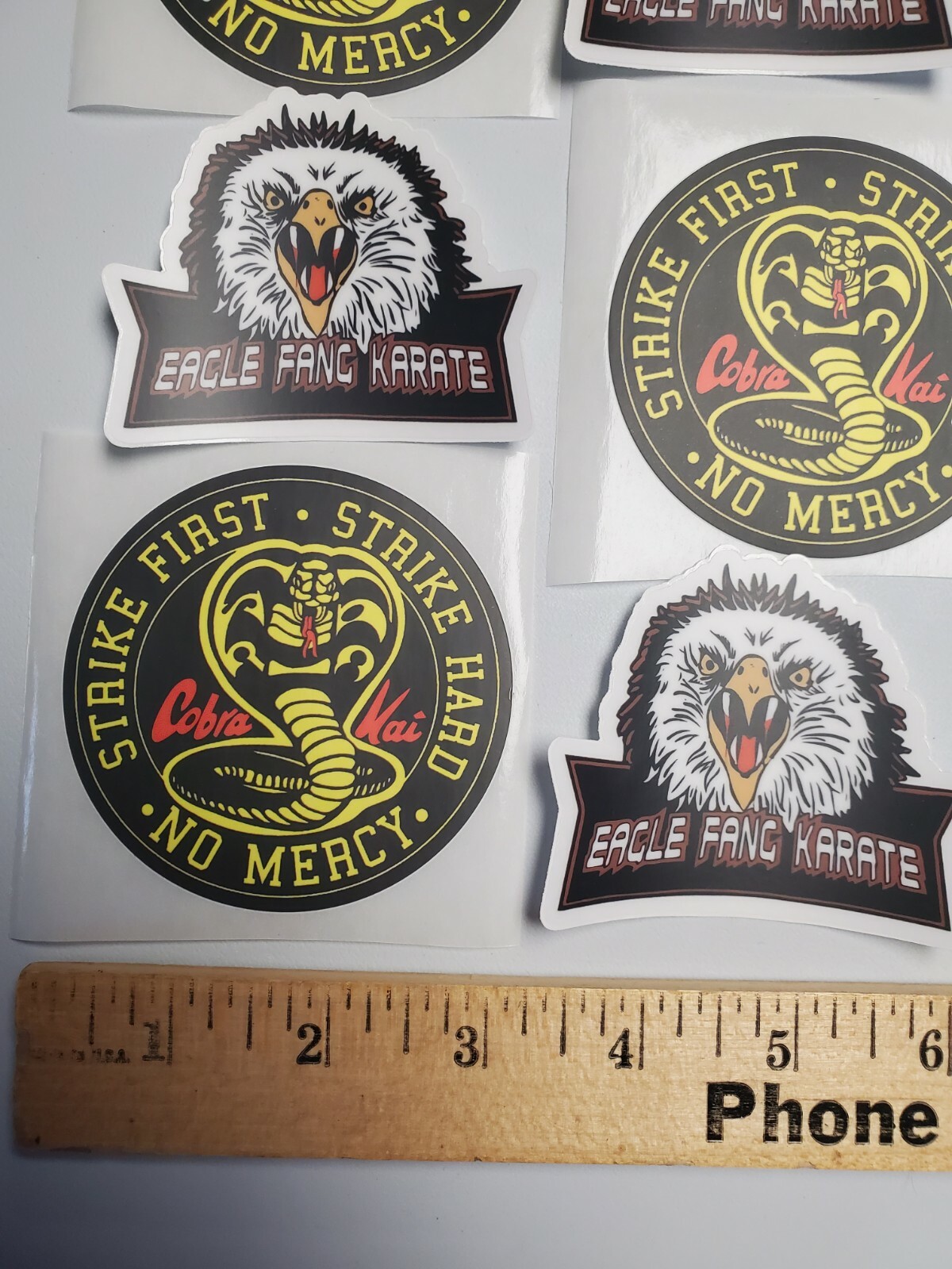 Cobra Kai Stickers 6 PACK LOT Karate Kid Eagle Fang Karate