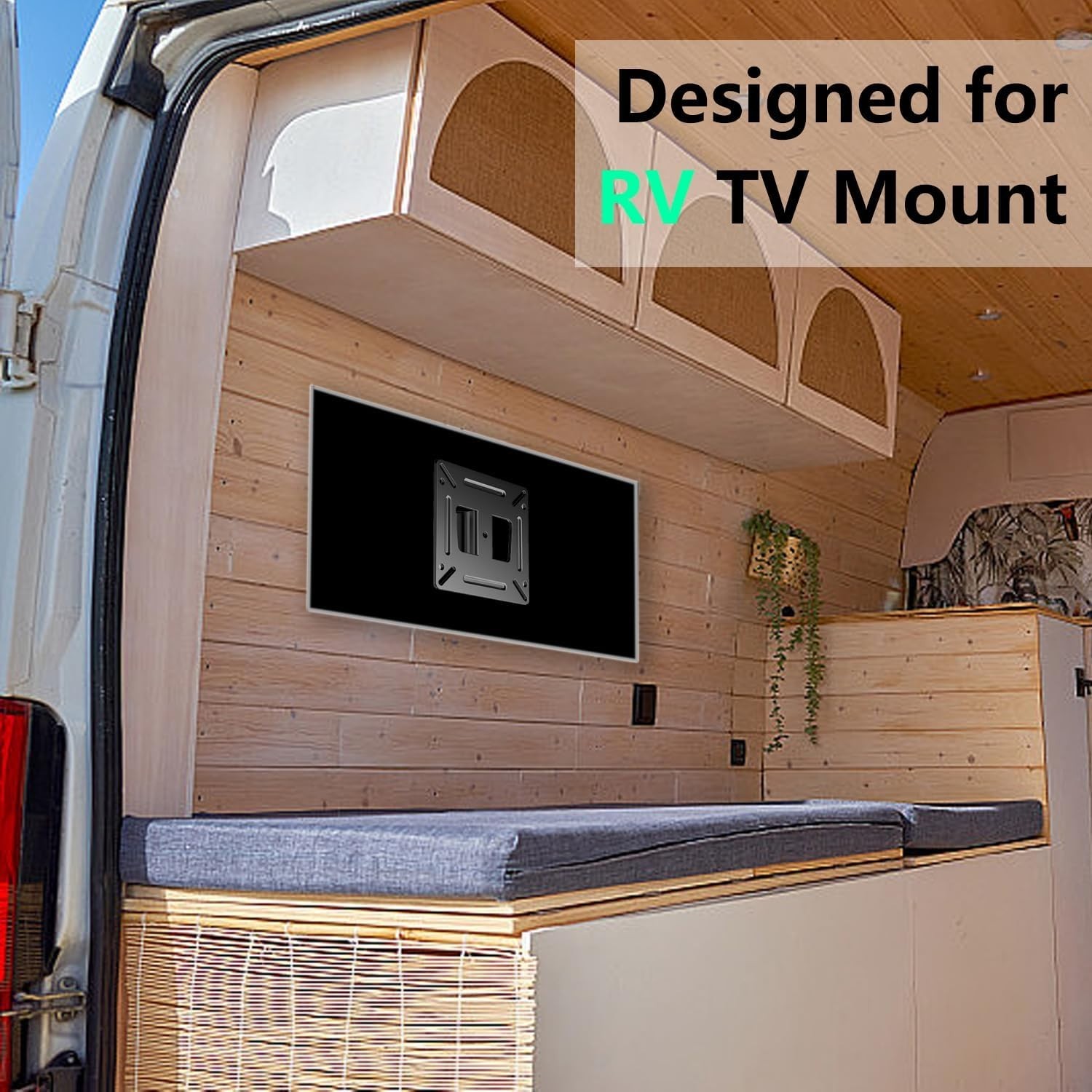 2 Pack RV TV Mount Monitor Wall Mount for 14”-27” LED LCD TV Flat Screens, Small