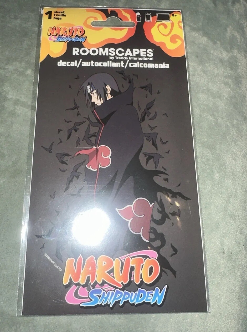 Naruto Shippuden Car Window Decal Sticker 3.5in x 6in. New In Packaging. 1 Pg