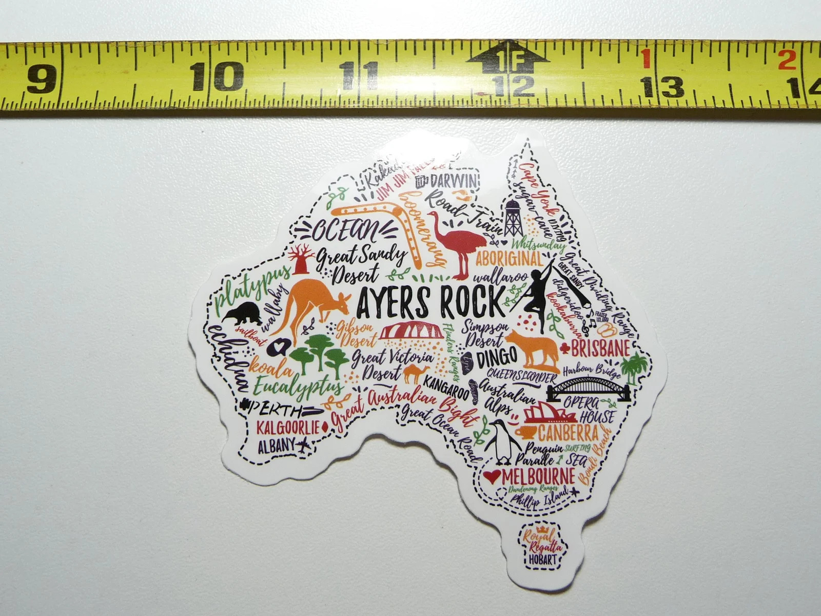 AUSTRALIA TRAVEL SITES SMALL STICKER DECAL CAMPING S HIKING NATURE ADVENTURE