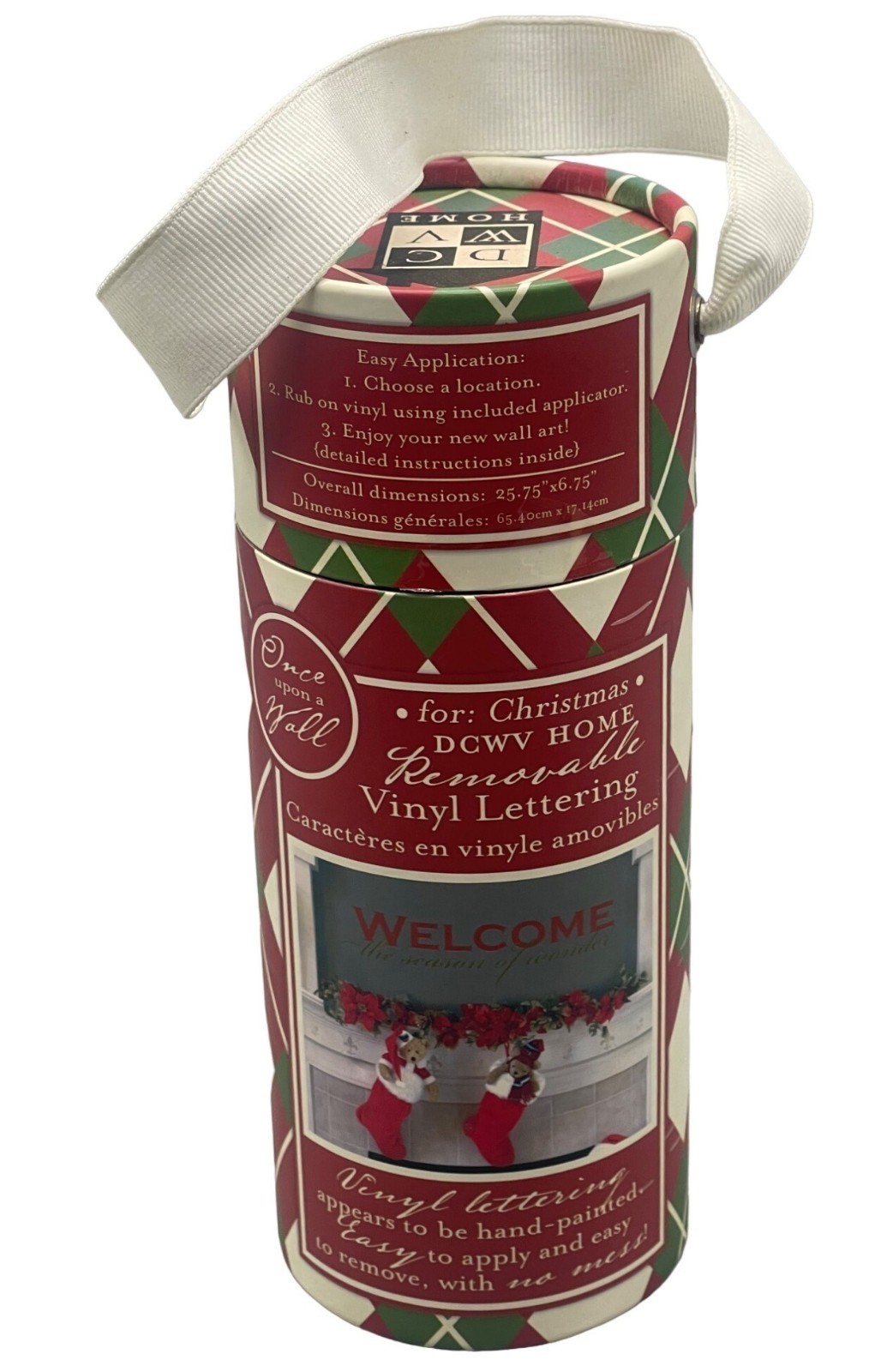 dcwv home welcome the season of wonder vinyl lettering decor Christmas READ used