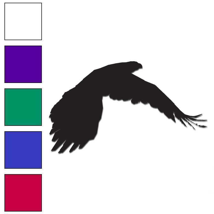 Crow Bird – Vinyl Decal Sticker – Multiple Colors & Sizes – #6087