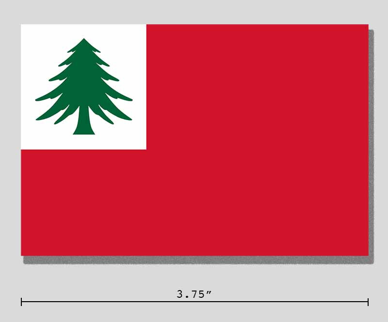 Republic of New England Independence Flag 3.75" Vinyl Sticker