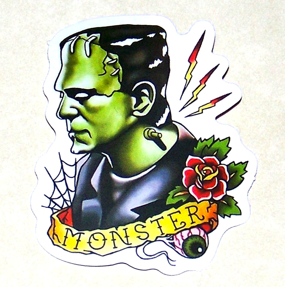 FRANKENSTEIN Cut Sticker Decal Monster Movie Horror Film Frankenstein