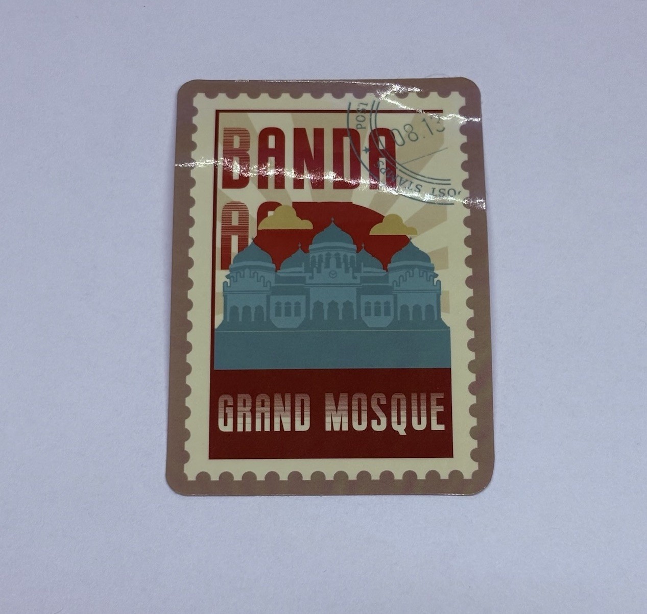 UAE Grand Mosque Postage Stamp Novelty Sticker Vinyl Decal Travel Cool Art Tc9
