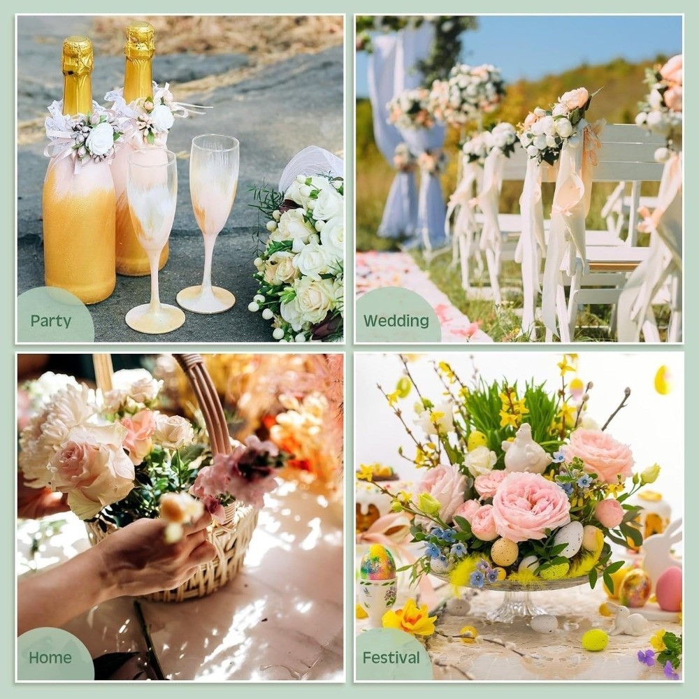 4PCS Wrist Corsage Foam Base Flower Plant Sponge Base Wine Bottle Decor