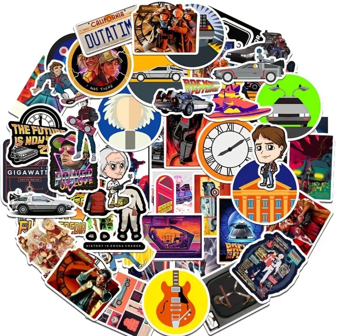 10 PCS Back To The Future Movie Stickers BRAND NEW