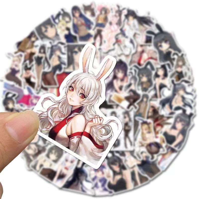 50PCS Anime Hentai Stickers Bomb Sexy Waifu Decals Vinyl Girls Laptop Skateboard