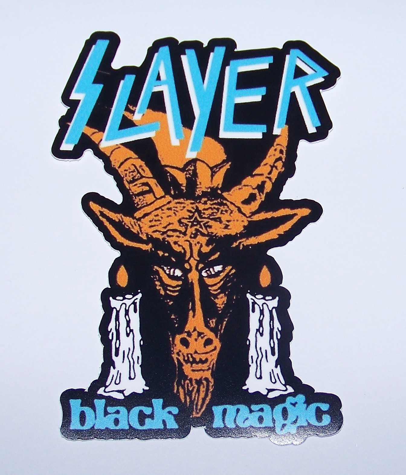SLAYER Logo Die Cut Sticker Decal Official Heavy Metal Death Speed Metal Bands