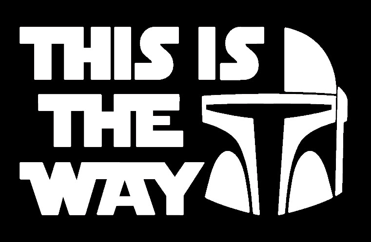 MANDALORIAN, THIS IS THE WAY, STAR WARS, Decal Stickers for Car, Laptop, Tablet