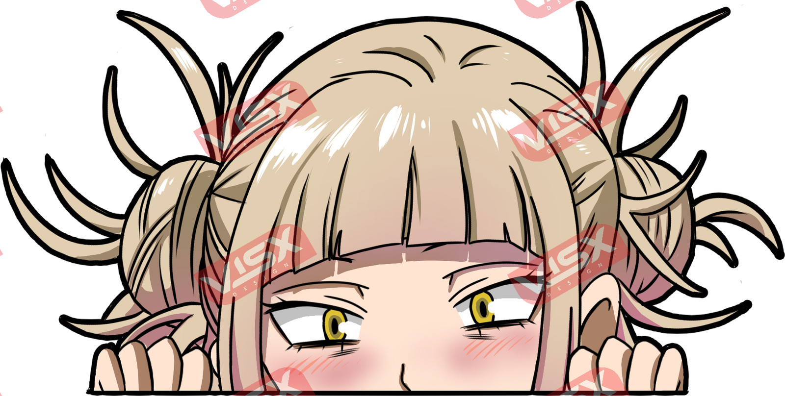 Himiko Toga Peeker Anime Bumper Sticker Car Decal My Hero Academia Waifu Vinyl