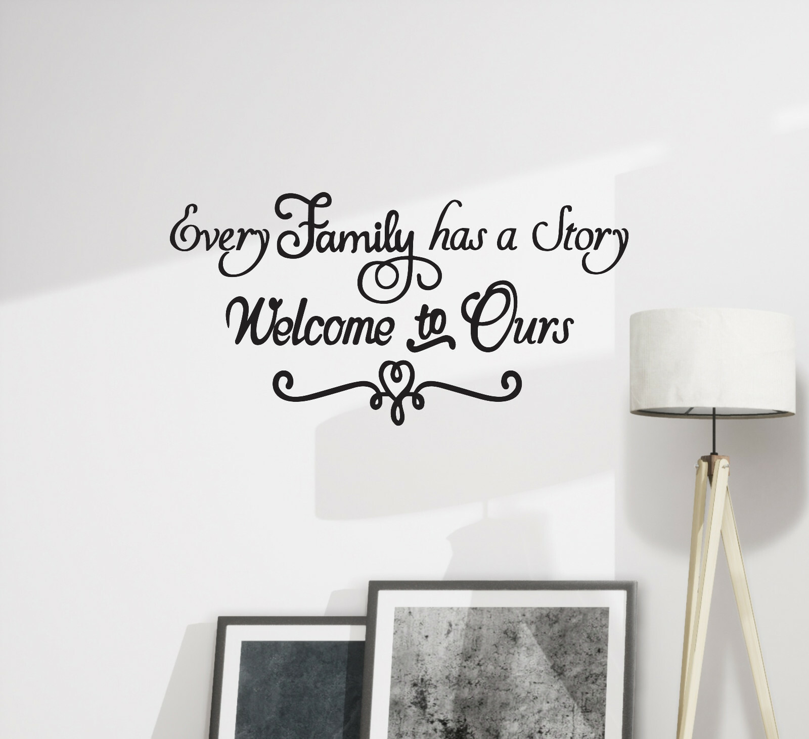 Wall Decal Living Room Family Story Home Interior Vinyl Decor Black gz489