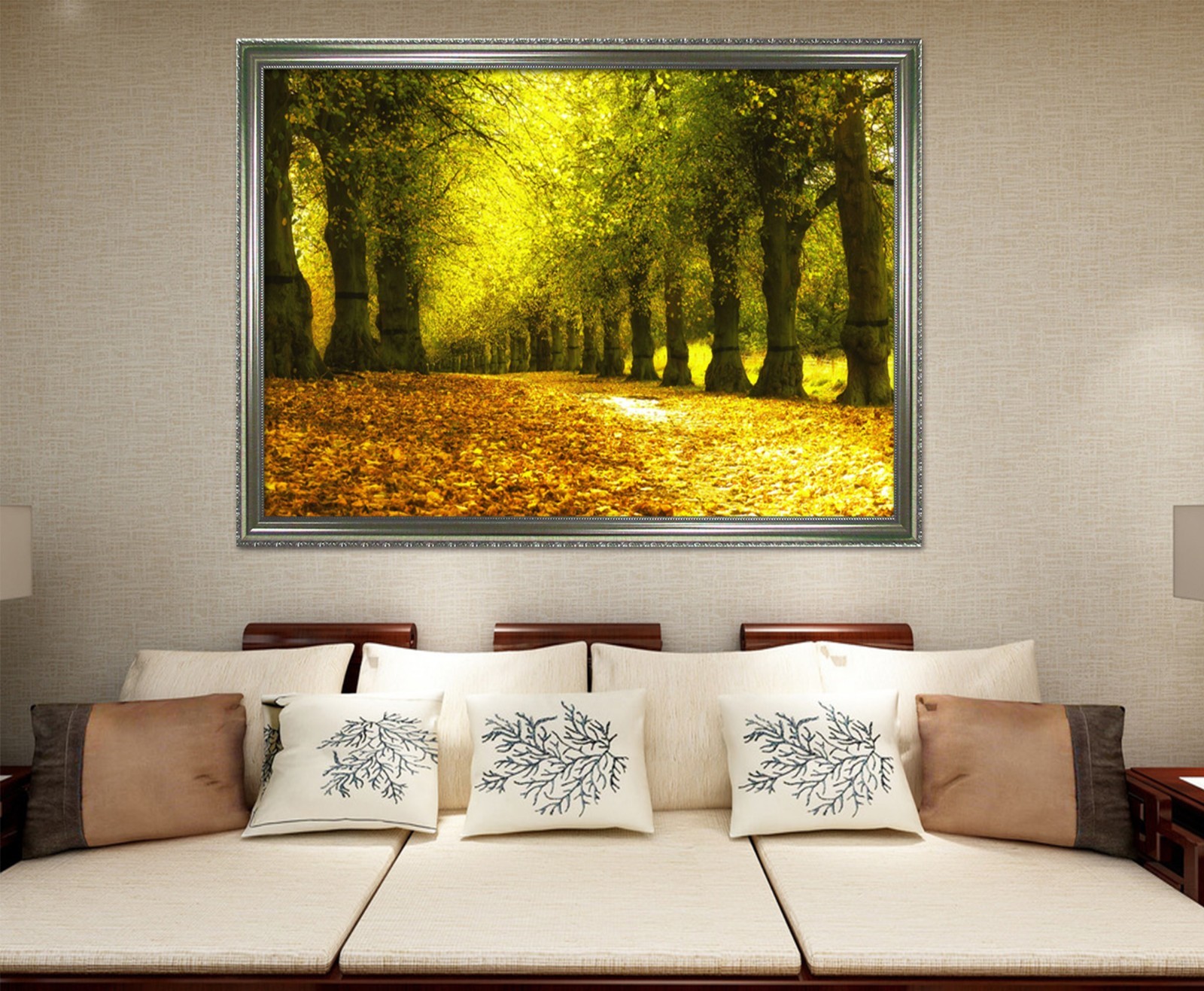 3D Leaves Everywhere 55 Framed Poster Home Decor Print Painting Art AJ WALLPAPER