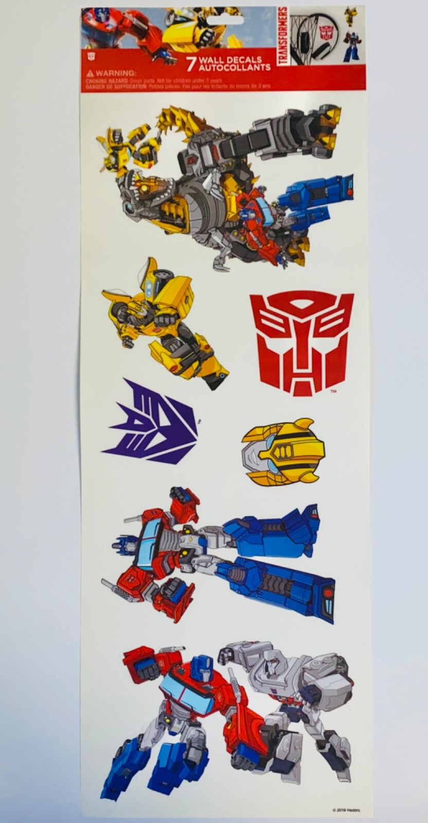 NEW 29 Wall Decals Marvel Super Hero and Transformers LOT 3 Sticker Sheets USA