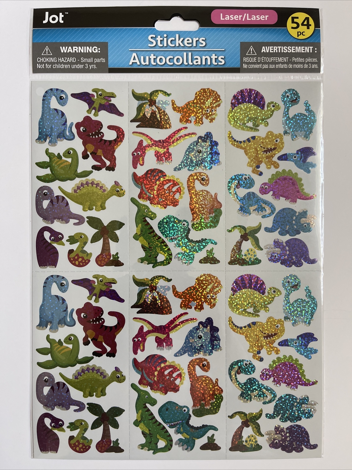 Sticker Autocollant s Assortment ( 5 Sheets) 36 Pc Foil Self Adhesive