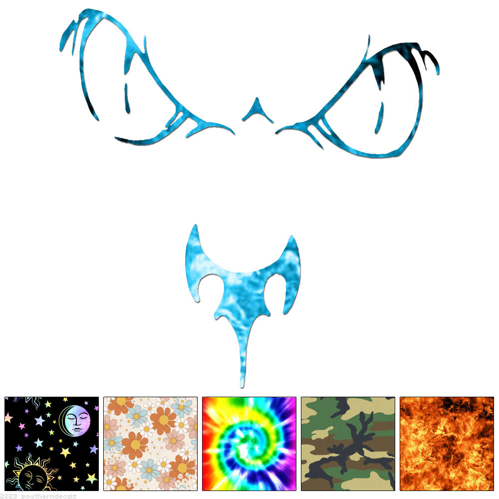 Lion Tiger Face – Decal Sticker – Multiple Patterns & Sizes – ebn7524