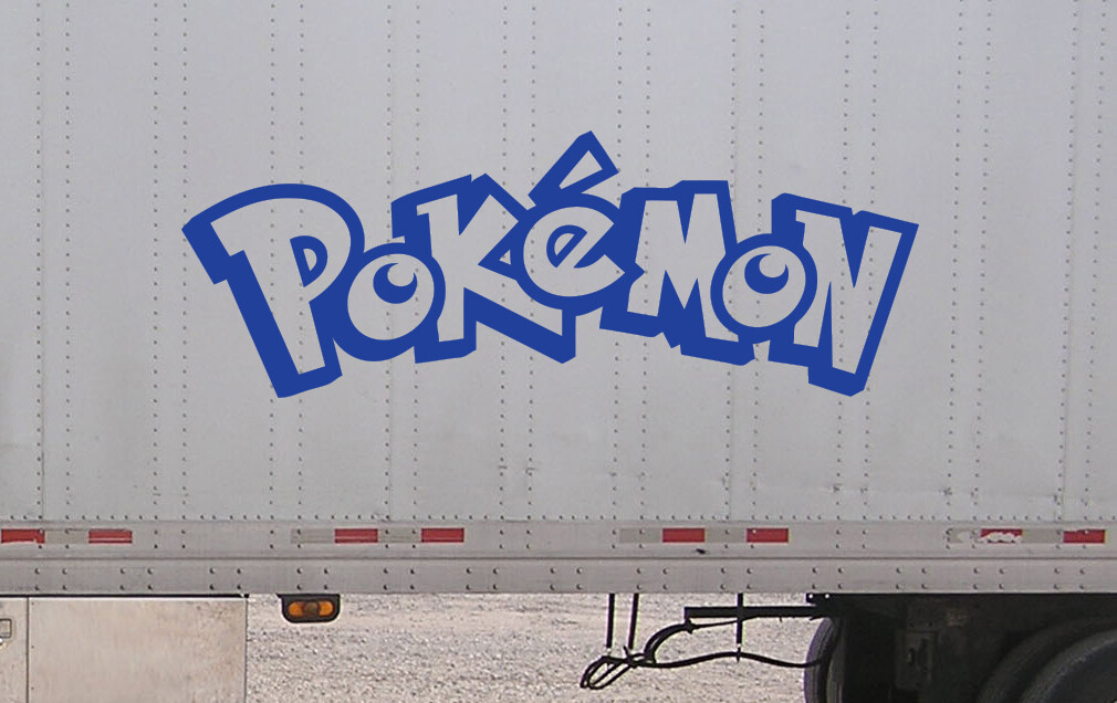 Pokemon Logo – Vinyl Decal – Pokemon Sticker – You Choose Size and Color