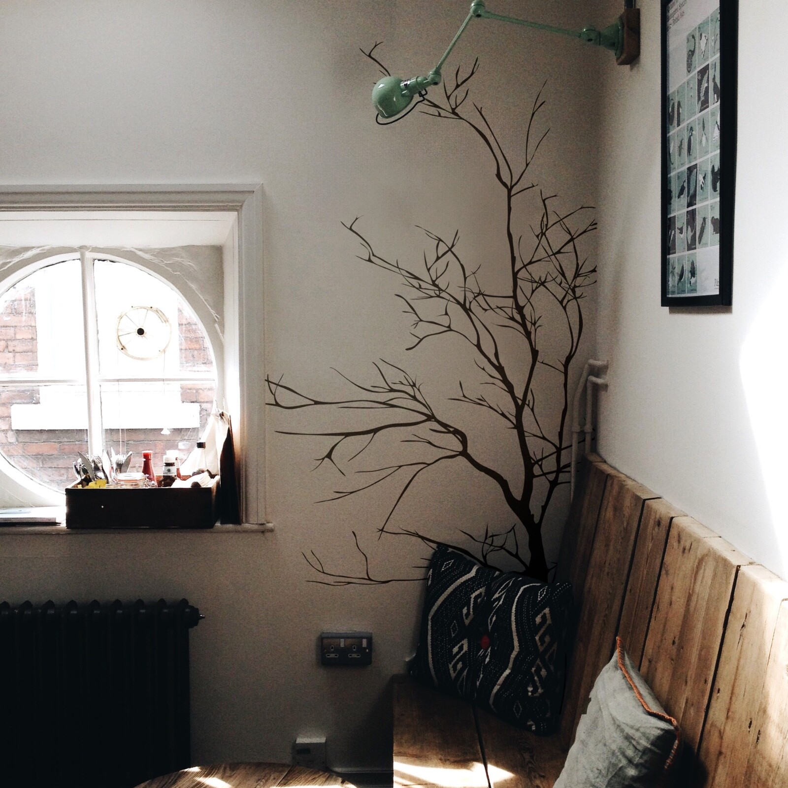 Large Bare Tree Vinyl Wall Decal Sticker. Bedroom, Bathroom Wall Art. #AC223