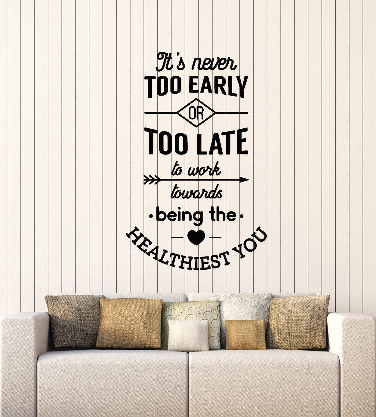 Vinyl Wall Decal Healthy Quote Saying Inspire Health Medical Stickers (ig5602)