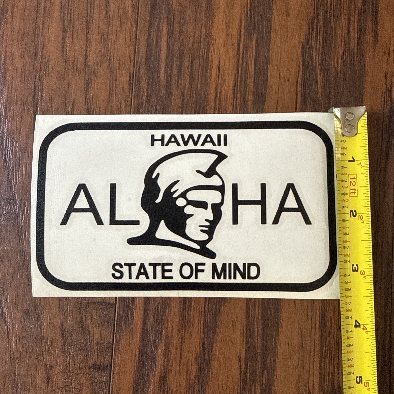 Hawaii License Plate Decal Sticker Aloha State Of Mind New 3” or 6” In 16 Colors