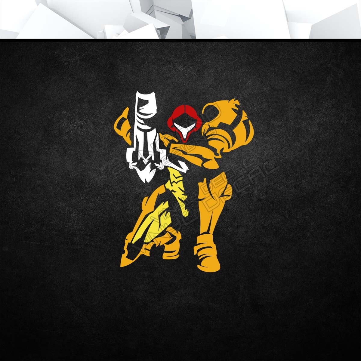 Samus Metroid Vinyl Decal Sticker (Nintendo VideoGame Car Laptop PC Tower Decor)