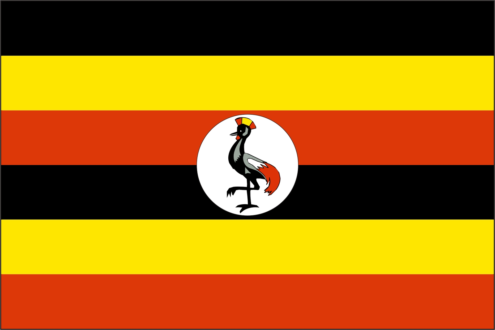 Uganda Flag Vinyl Decal / Sticker ** 5 Sizes **