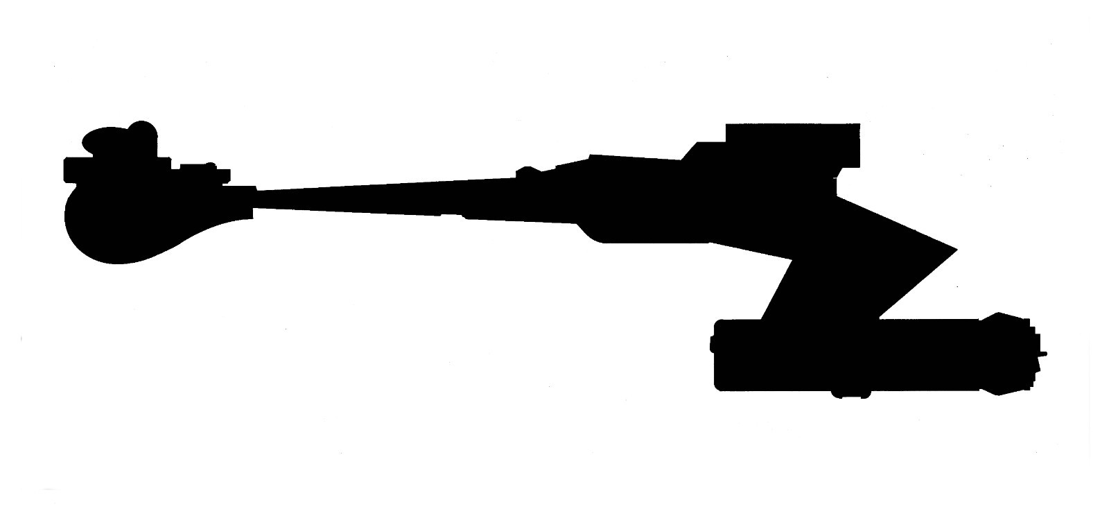Vinyl Decal Car Truck Sticker Wall Star Trek – Klingon D7 Ship