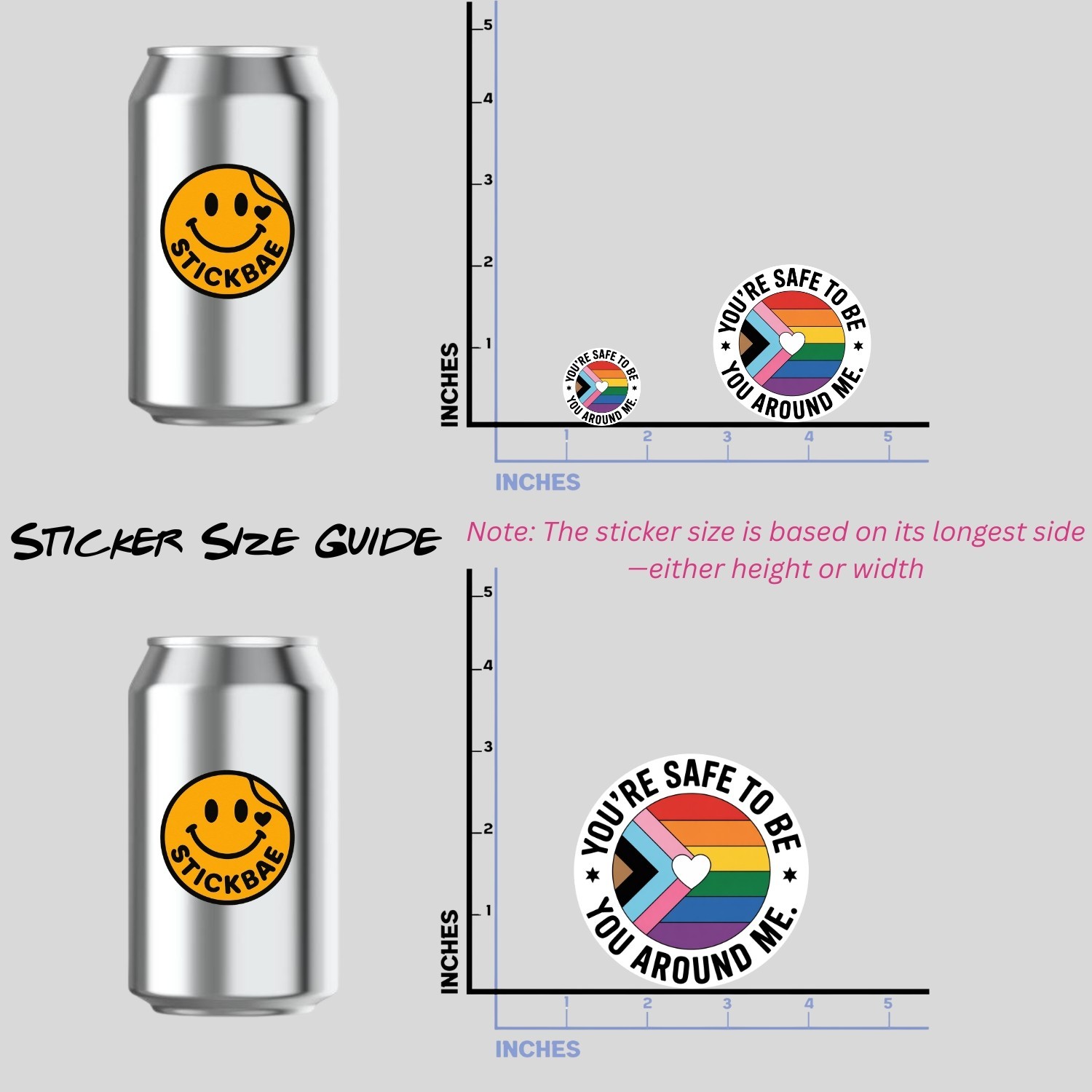 4PCS of LGBTQ+ Pride Flag Vinyl Stickers: Waterproof Decals for Laptop, Car
