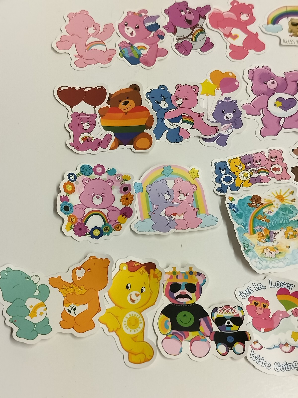 TEDDY BEAR Vinyl Stickers~SUNSHINE Grumpy RAINBOW Care Teddybear VINYL (#25758)