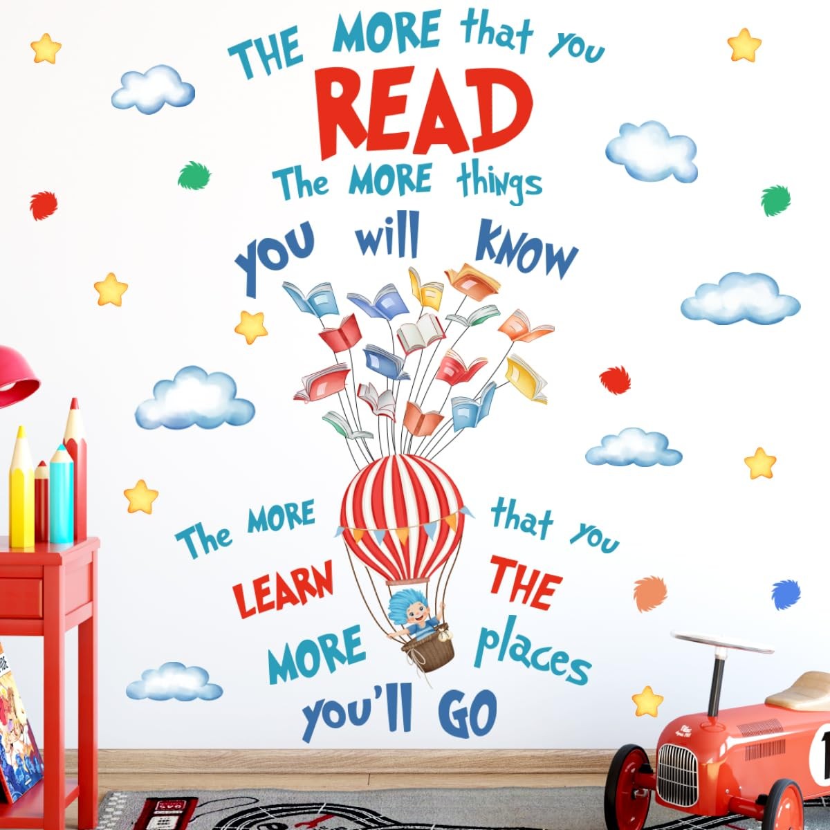 Classroom Wall Decal, Read Classroom Decor, Reading Posters for Classroom, Ho…