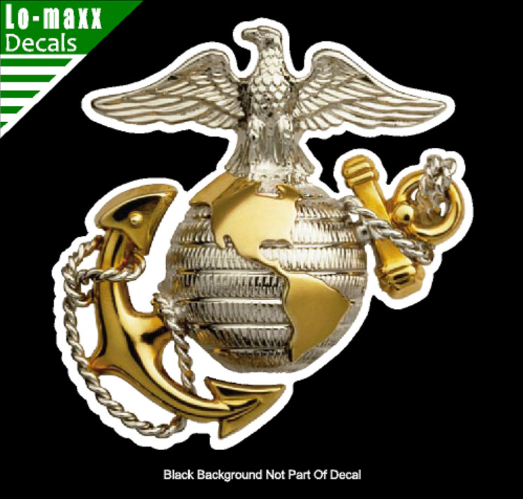 USMC Marine Corps Eagle Globe And Anchor High Quality Printed Vinyl Sticker