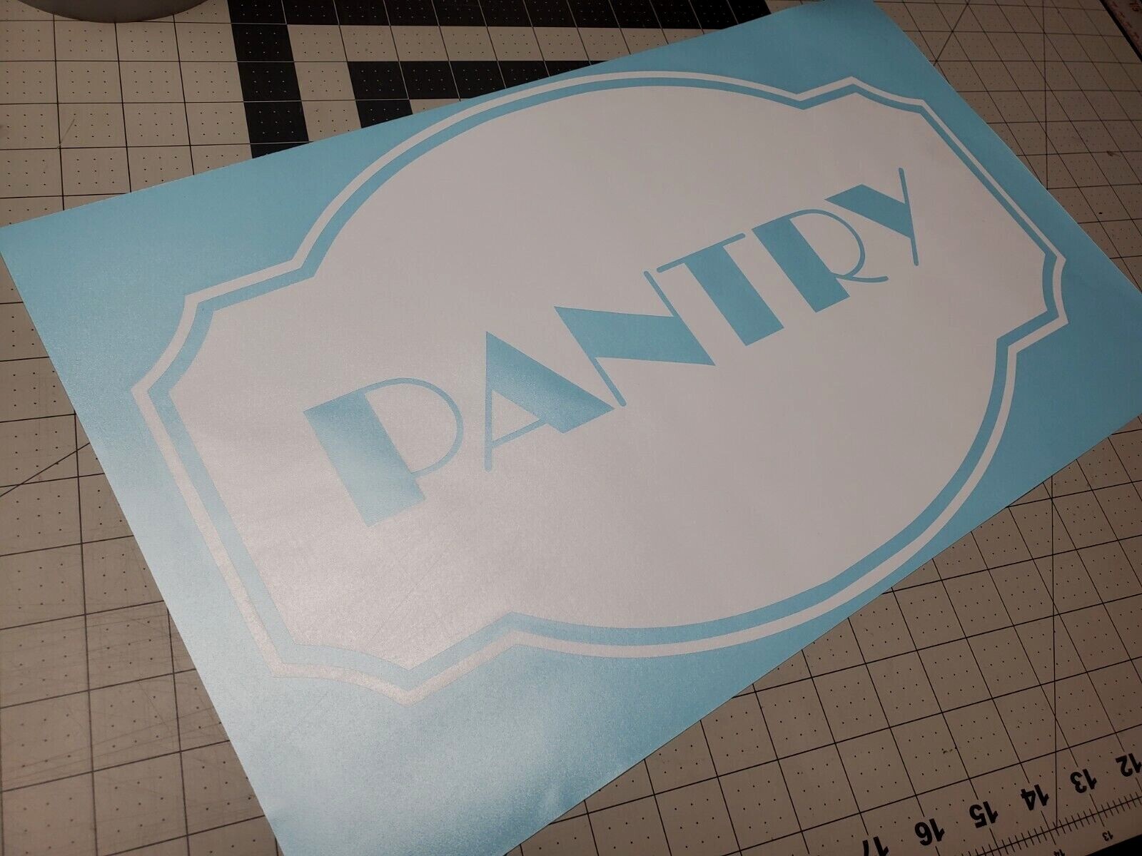 Pantry vinyl door decal, kitchen sticker, home decor, wall art