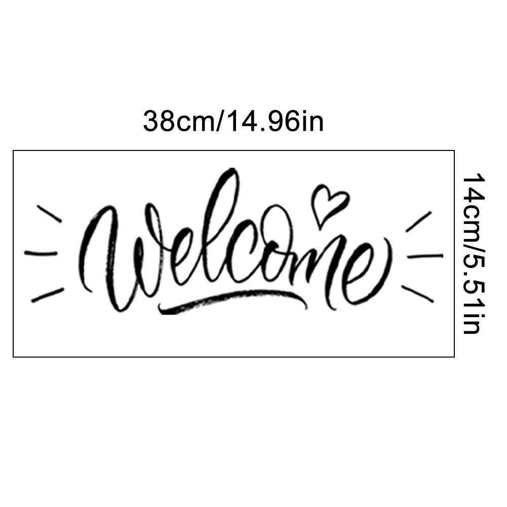 Walls with Style Decorative Vinyl Lettering Welcome Sign for Entryways