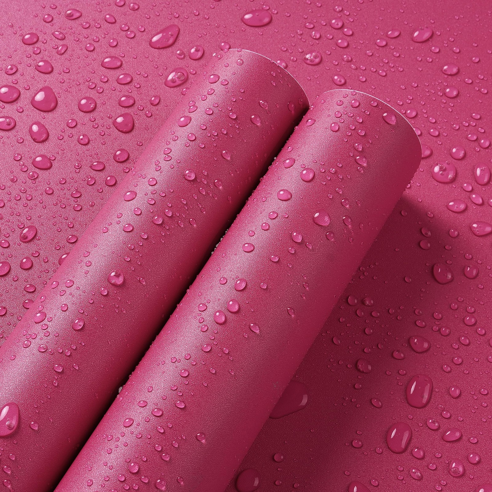Hot Pink Wallpaper Peel and Stick Matte Solid Pink Contact Paper for Walls Ca…