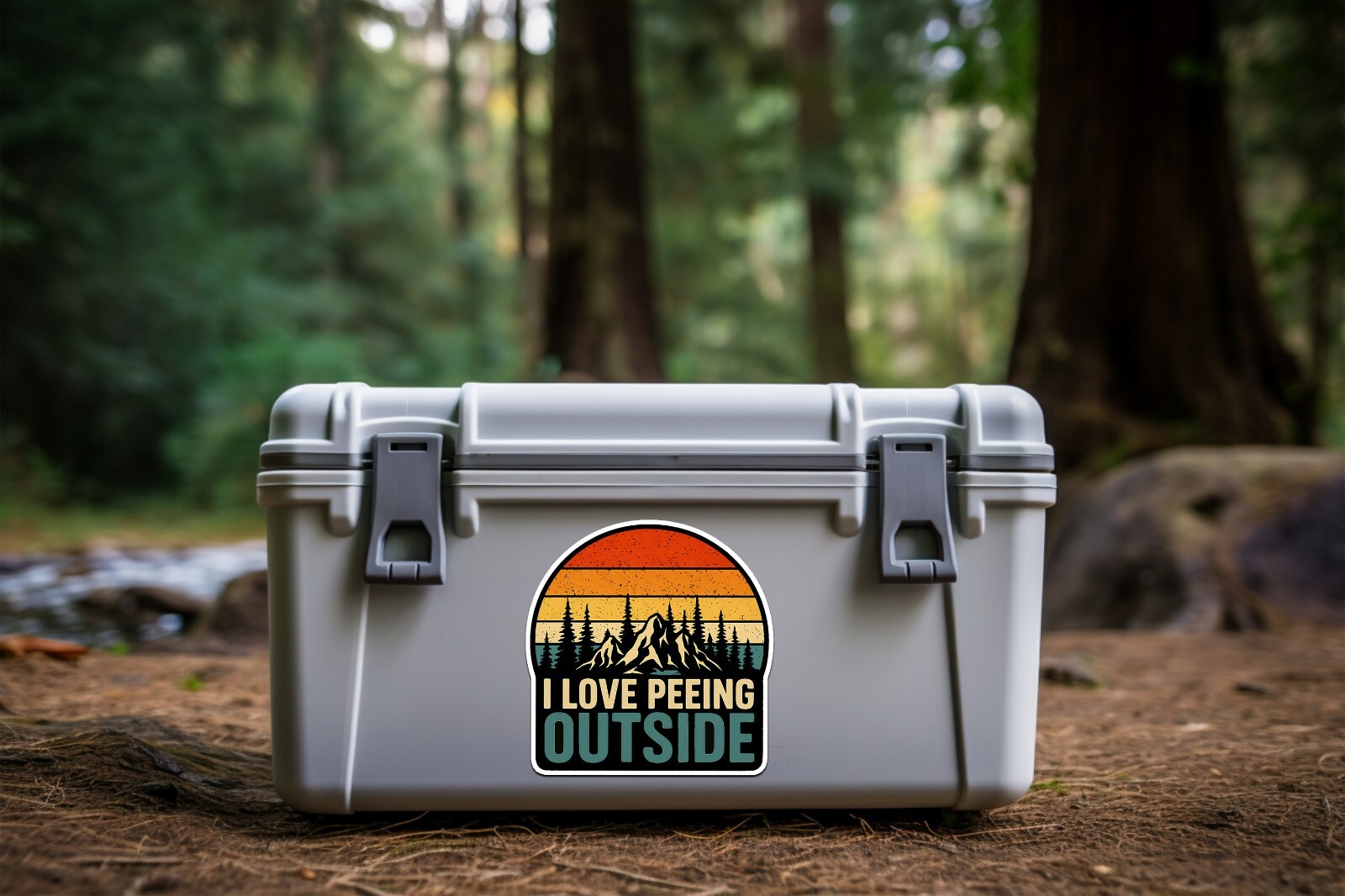 I Love Peeing Outside Sticker, Funny Sticker, Camping Sticker, Outdoor Sticker