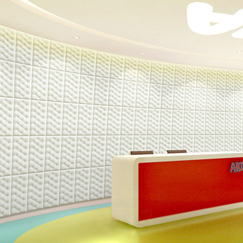 3D PE Foam Self-adhesive Wall Sticker Panels Background Decal Home Decor 12"x23"