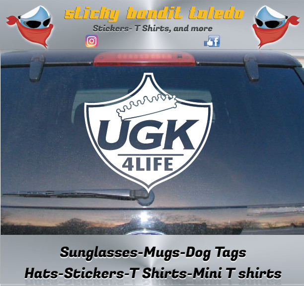 UGK 4 Life 6 inch window vinyl decal sticker BOGO