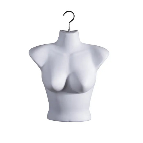 Econoco LHR35/W Ladies Upper Torso Forms – Injection Molded Styrene (Pack of 12)