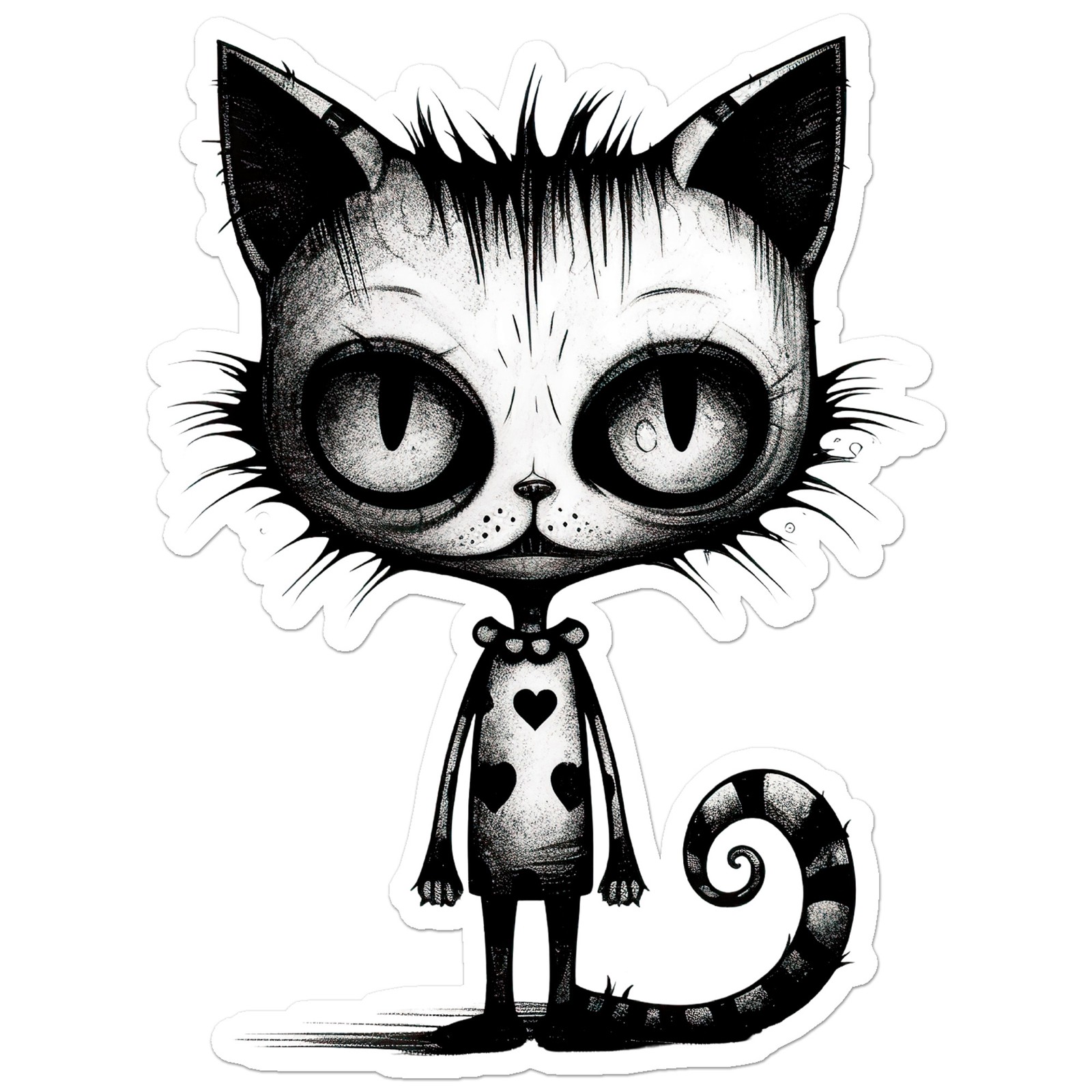 Cute Cat Hearts – Vinyl Decal Sticker – Car Window Laptop – ebn11008