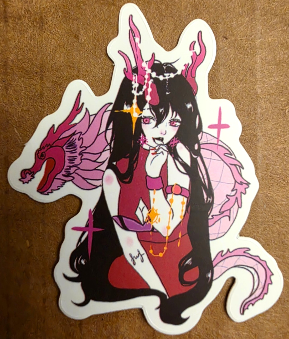 Halloween Sticker Vampire Girl Witch Ghost Dragon Gothic Punk Emo Anime Manga