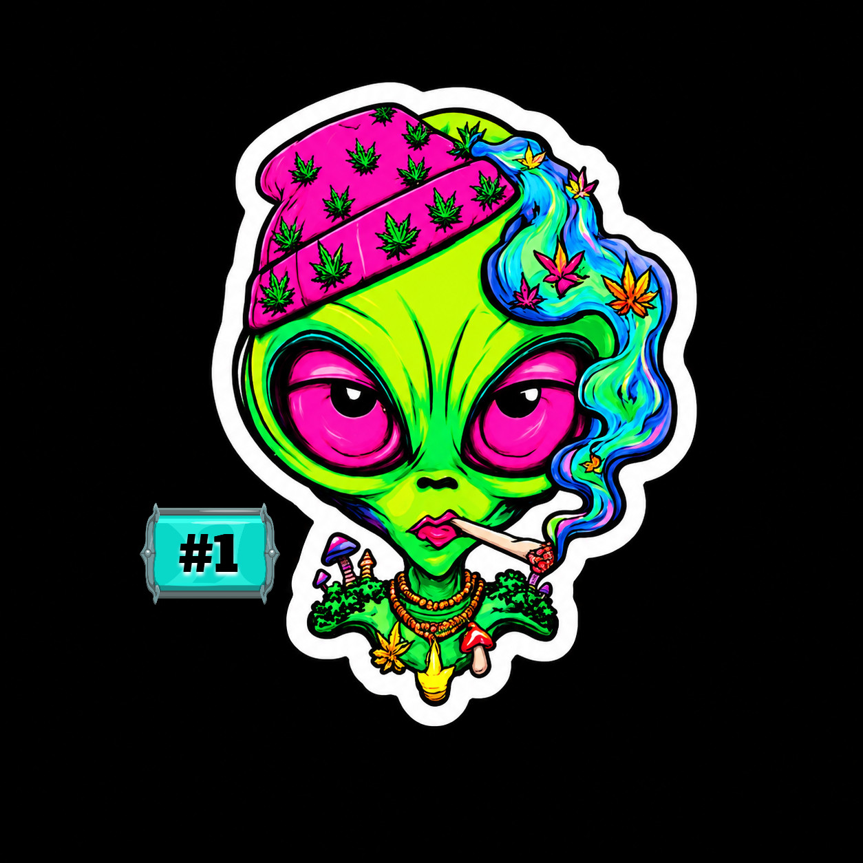 Stoner 420 Cannabis Stickers Marijuana Weed Leaf Bong Pot Funny Parody Decals