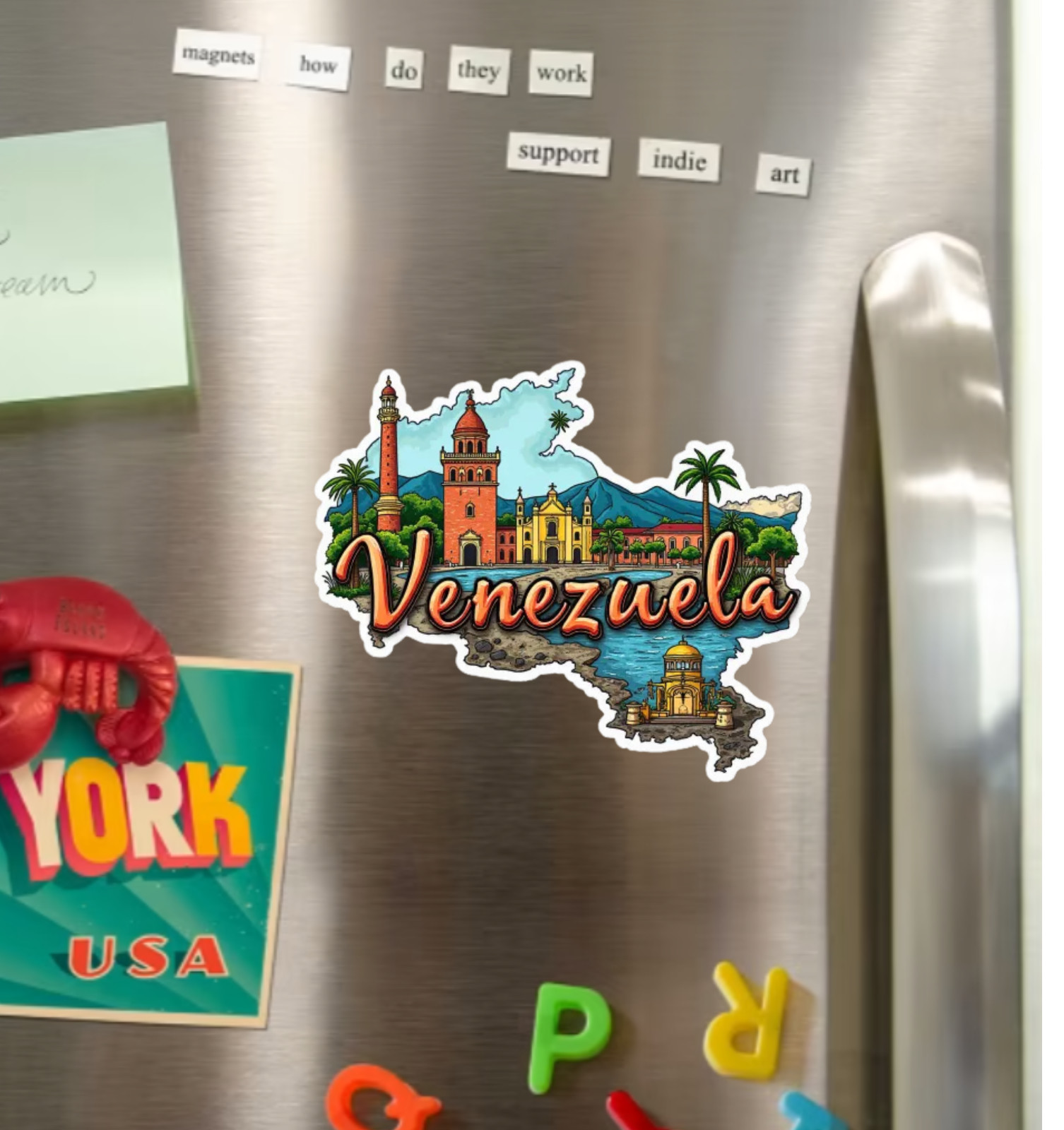 Venezuela Fridge Magnet or Laptop Sticker