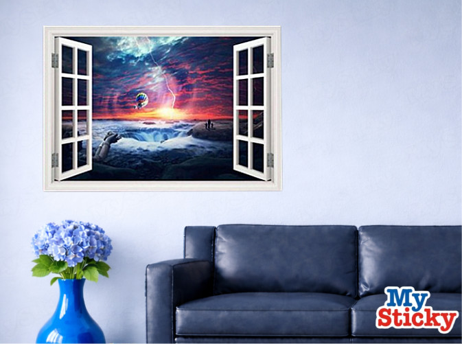 Custom Name Rainbow Drip Graffiti On Brick Wall Decal Personalized 3D Room Decor