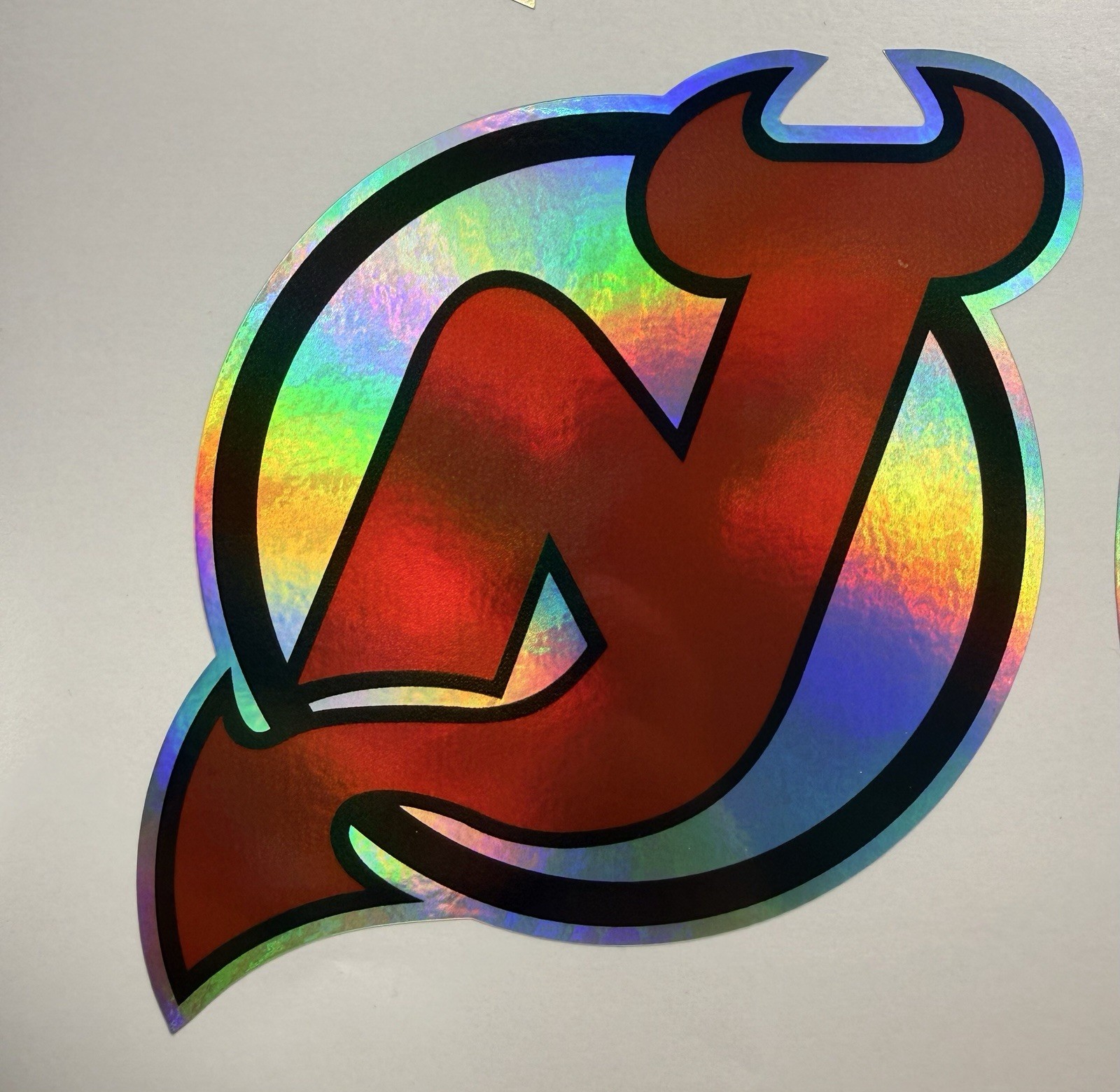 New Jersey Devils Holographic Vinyl Decal