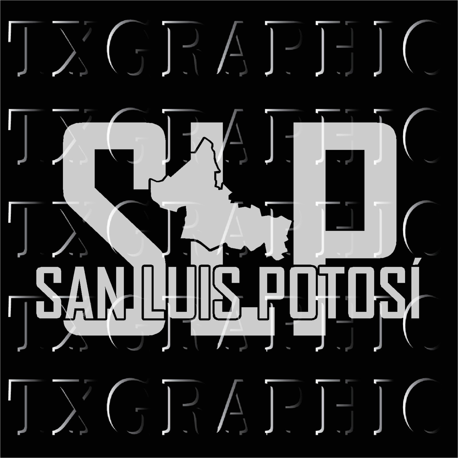 SAN LUIS POTOSI SLP Decal Sticker SLP Decal El estado de México Car Window