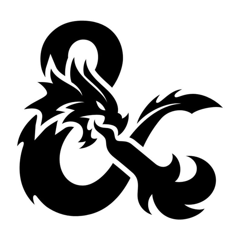 Vinyl Decal Car Truck Sticker Wall D&D Dungeons & Dragons – Logo V2
