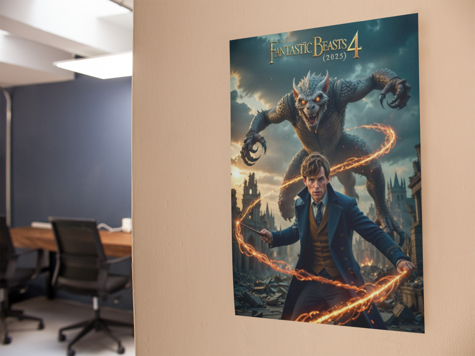 FANTASTIC BEAST 4 Movie Wall Vinyl Decal Poster Print (Removable Adhesive)